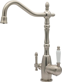 Milacio Смеситель для кухни Castellon Ceramic MC.515.SN сатин – фотография-1